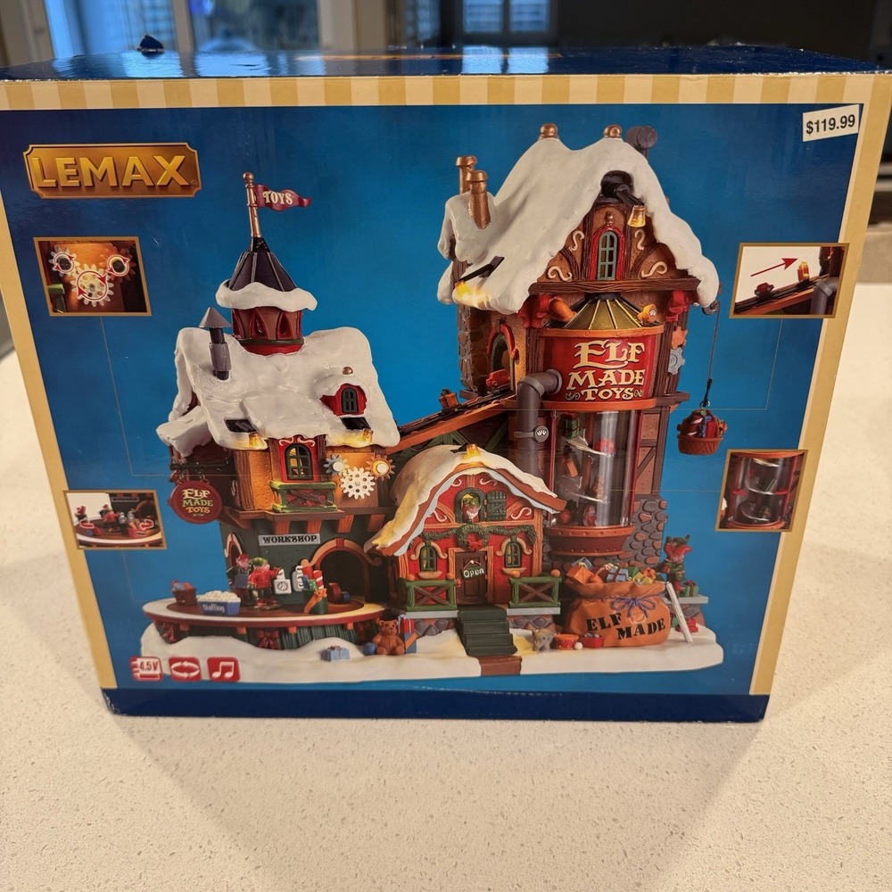 Lemax • Elf Made Toy Factory • Christmas • Music & Lights • 75190 • Nice !